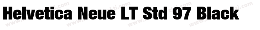 Helvetica Neue LT Std 97 Black Cond字体转换